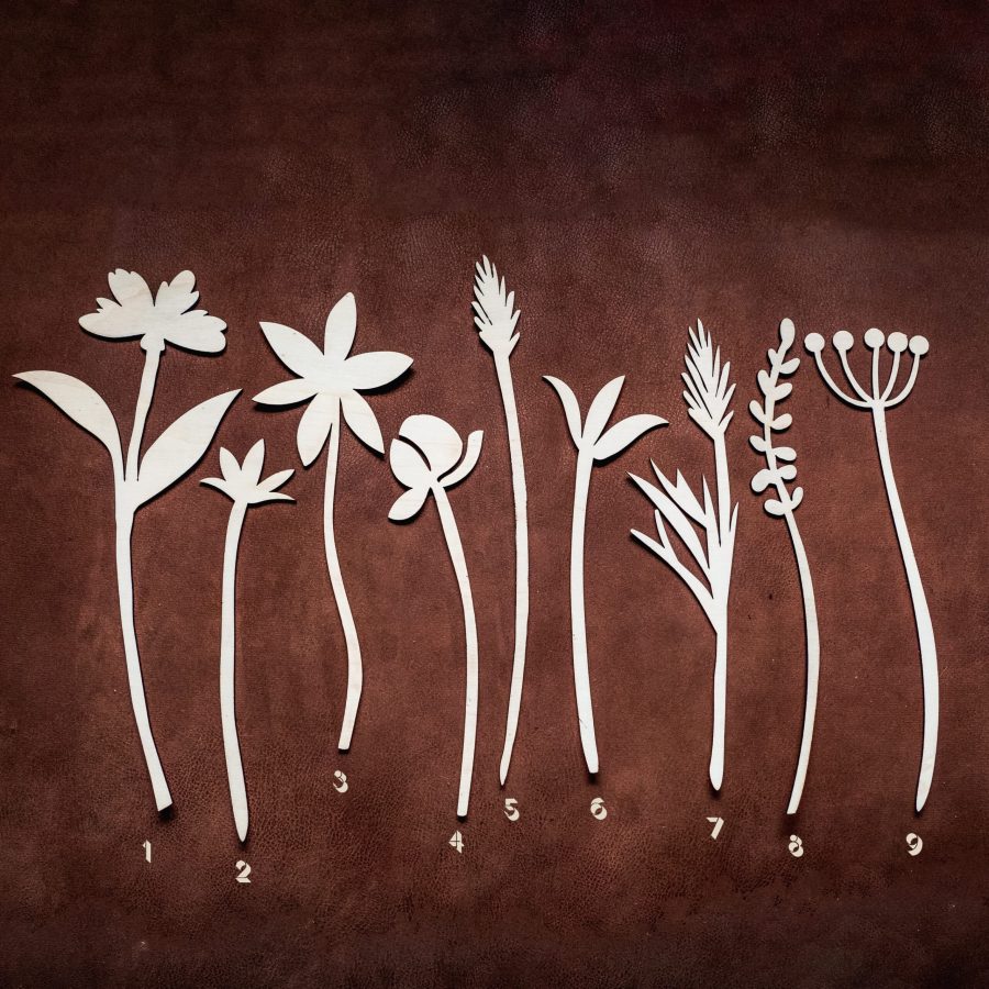 Houten bloemen - Afbeelding 2