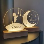 Gepersonaliseerd lampje nachtlampje geboortekaartje