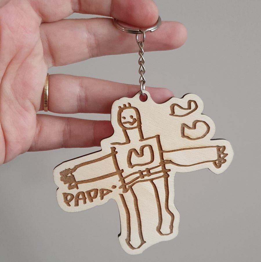 Sleutelhanger op basis van tekening - Afbeelding 4