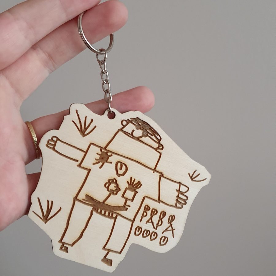Sleutelhanger op basis van tekening - Afbeelding 3