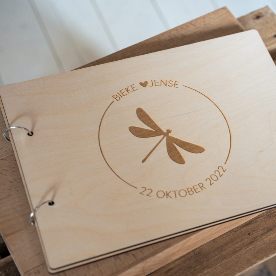 Gastenboek hout - Afbeelding 2