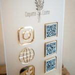 Social media sign qr code business plexi acryl review