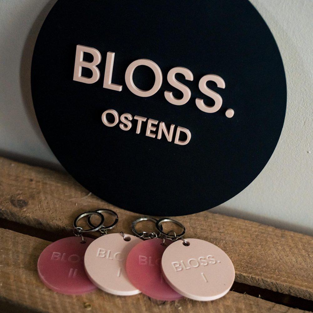 Sleutelhanger plexi rond