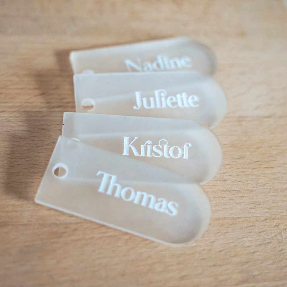 20240129 - BTLC - Naamkaartjes labels plexi Naamkaartjes labels plexi