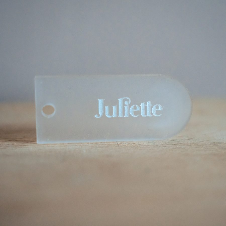 Naamkaartjes labels plexi