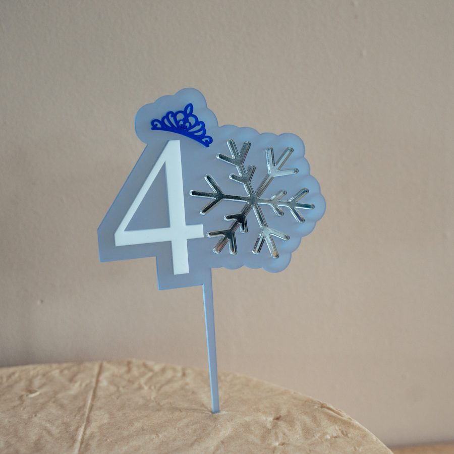 Caketopper 3D in hout en/of plexi - met naam - Afbeelding 10