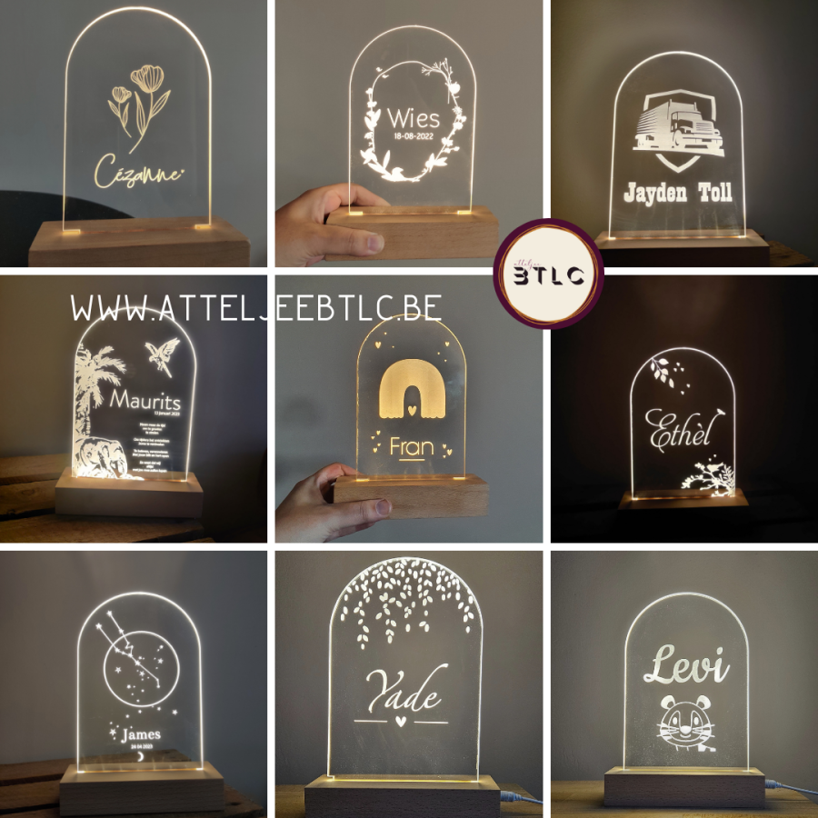 Gepersonaliseerd lampje - boog - Afbeelding 3