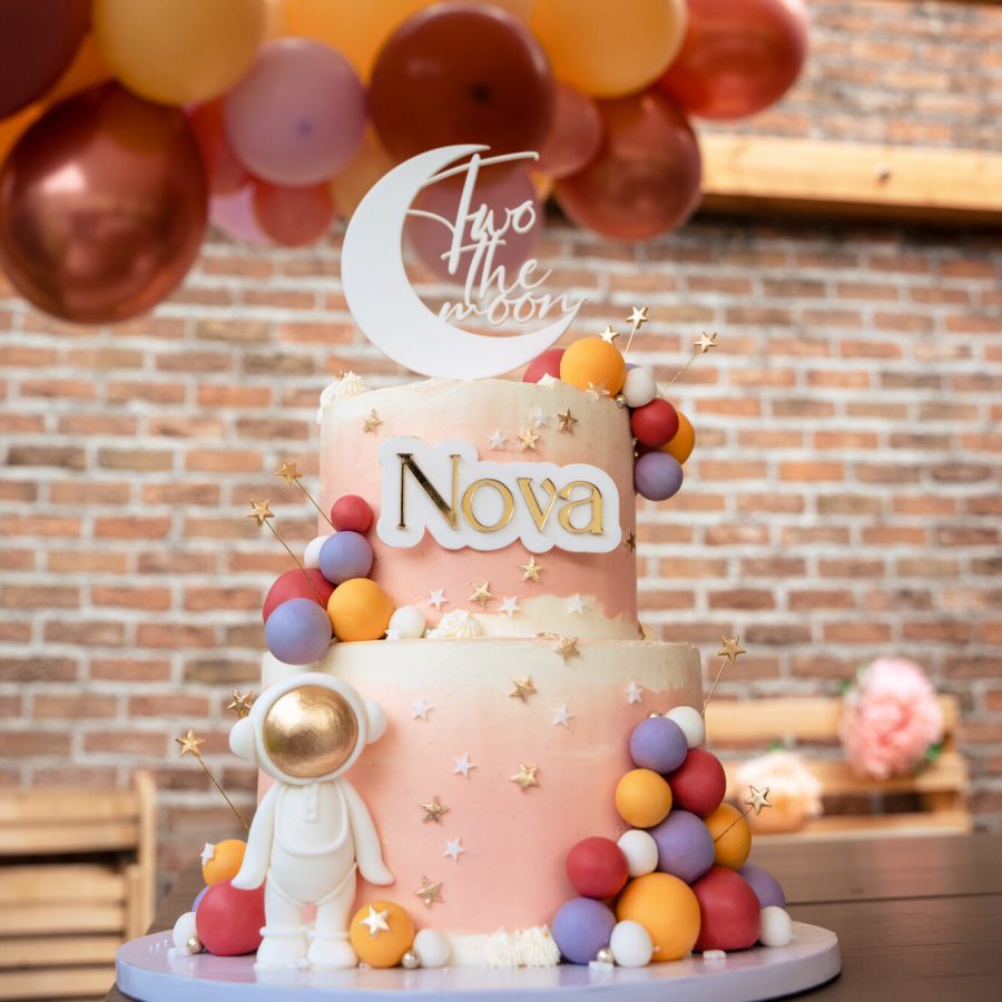Caketopper maan "Two the moon" - Afbeelding 3